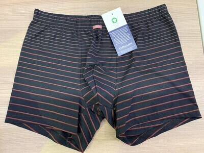 Ammann Herenboxershort: Retro short, Bordeaux, lange bil