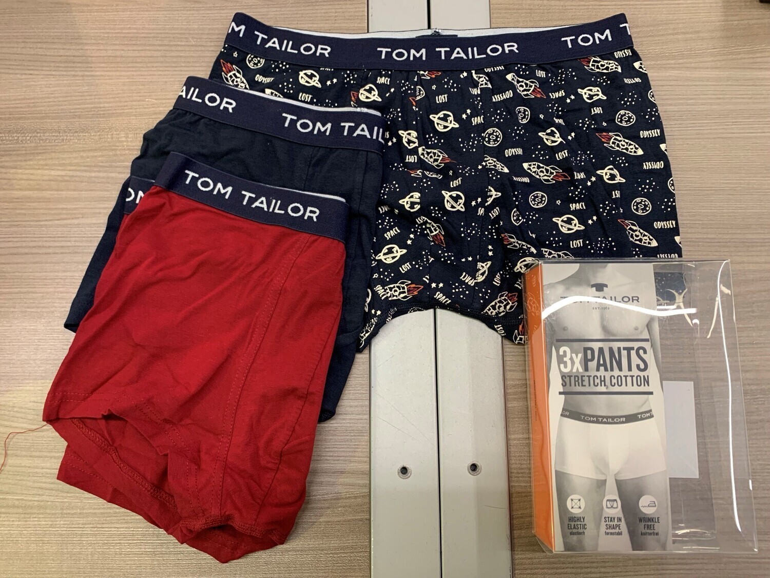 Tom Tailor Heren boxershort: 3-pack, korte bil