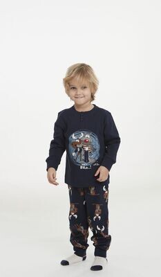 Happy People Pyjama Jongens: Rendier Interlock