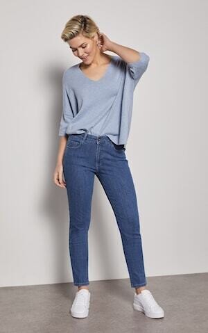 Para Mi Dames Jeans broek: Celine, Medium blue, Reform denim, L32
