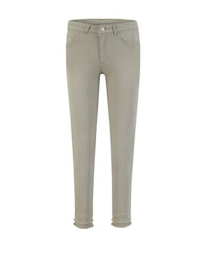 Para Mi Dames Jeans broek: Sanne stud, Desert Sage ( kaki ), Color Denim L29