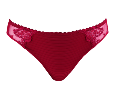 Louisa Braque Mini Slip: Elise, Rouge Baiser