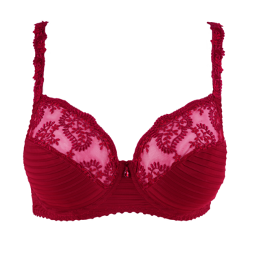 Louisa Braque Beugel Bh: Elise, Rood ( Europese Maten )