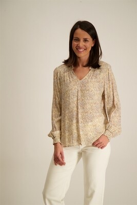 Signe Nature Bloes: beige geprint