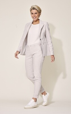 Para Mi Broek: Manou Chino Spring pied de poules, beige