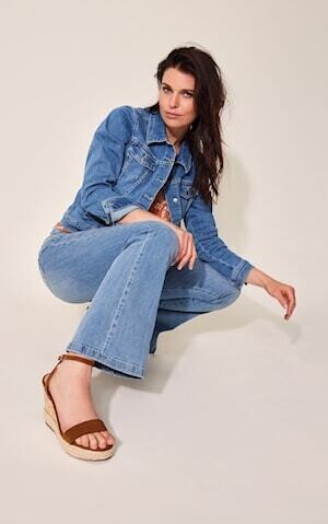 Para Mi Jeans broek: Jade reform Denim, Tinted Blue L32