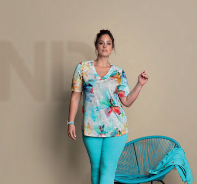 KJ Brand T-shirt: Multicolor tot maat 52