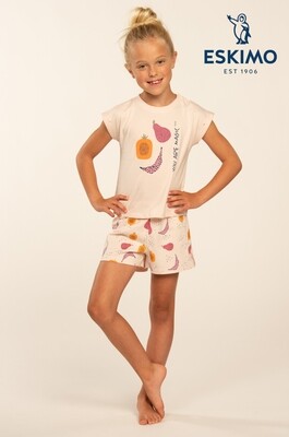 Eskimo Meisjes Pyjama: Sadie 2 - 16, korte mouw / short