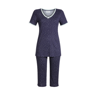 Ringella Dames Pyjama: Tencel, Korte mouw / capri