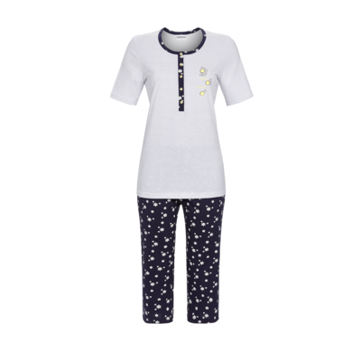 Ringella Pyjama: Blauw gestreept 100% Katoen