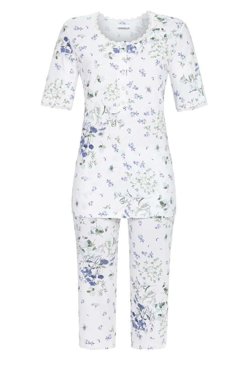 Ringella Dames Pyjama: Korte mouw / capri broek, Modal / katoen