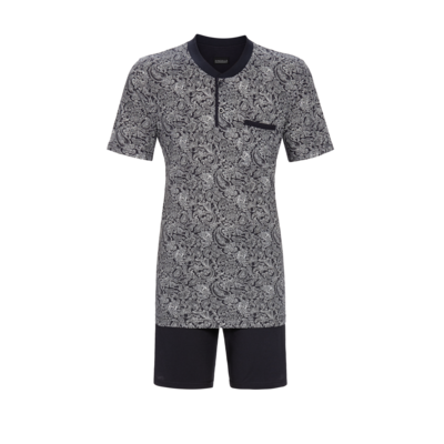 Ringella heren pyjama: Grijs, korte mouw / short