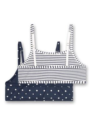 Sanetta meisjes bustier top: Duopack
