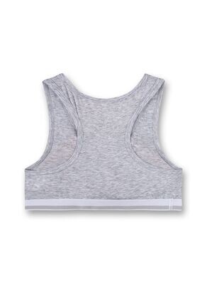 Sanetta meisjes Bustier top: grijs
