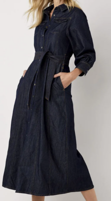 Summum Jeans Kleed: Lang met riem