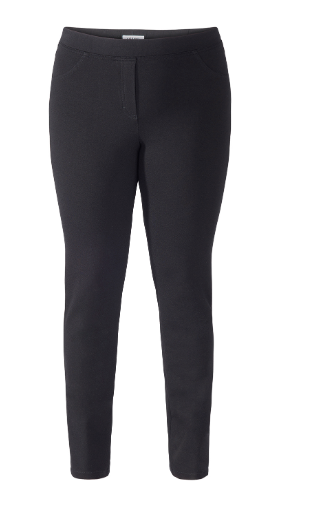 KJ Brand dames broek: Zwart, elastiek in de lenden