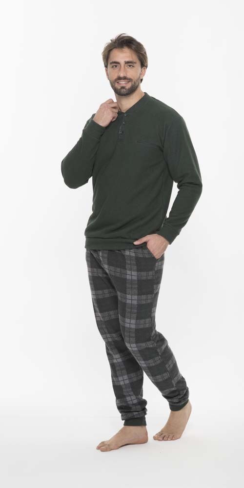 Gary Pyjama Heren: Groen, warm ( punto milano )
