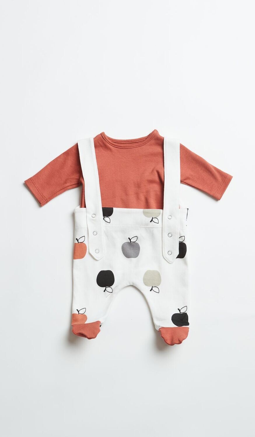Happy People Pyjama Baby: Orange appels interlock