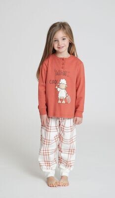 Happy People Pyjama meisjes: Caree, oranje