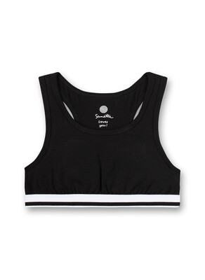Sanetta meisjes Bustier top: Zwart