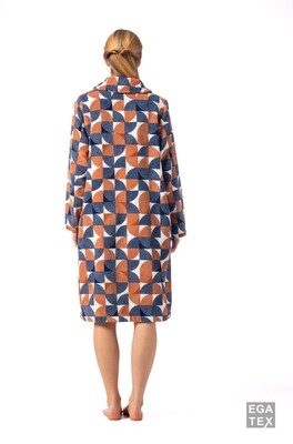 Egatex Kamerjas met knopen: blauw / roest