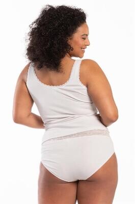 Eskimo Dames Singlet: Alix, off white