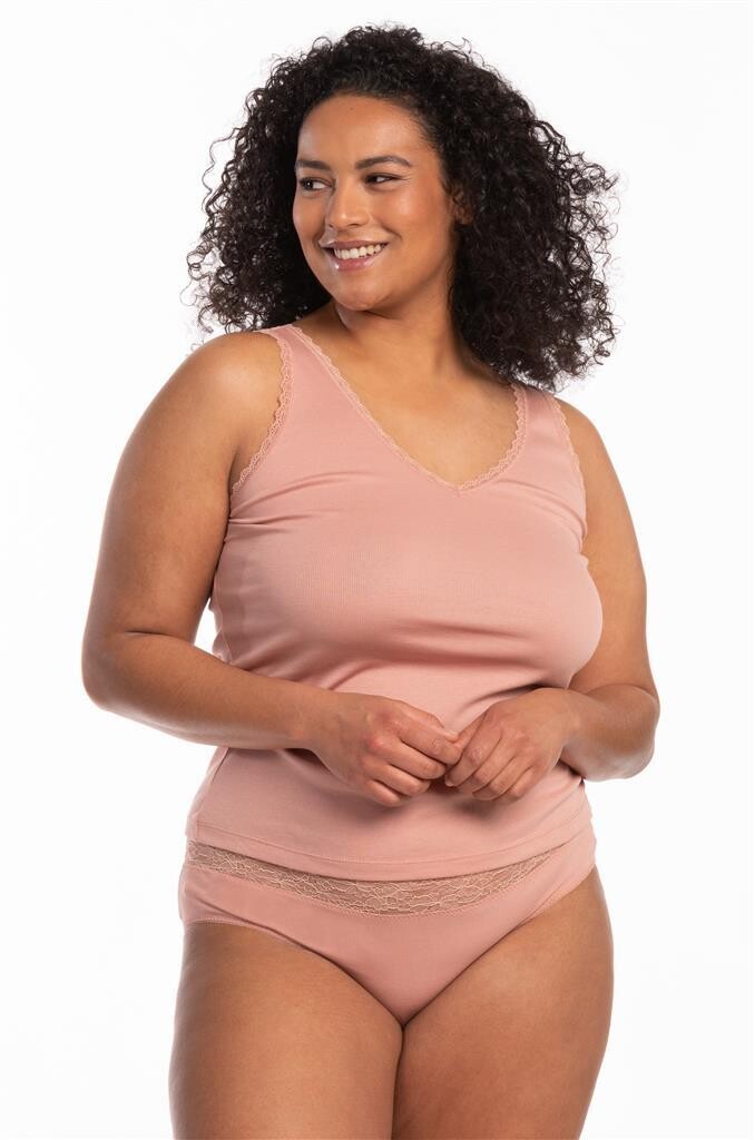 Eskimo Dames Singlet: Alix, Blush