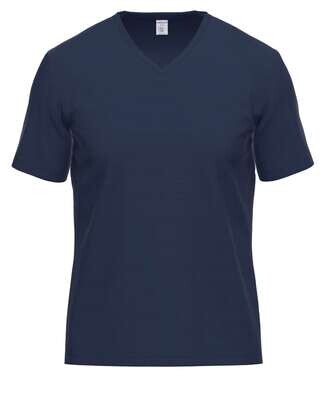 Ammann Onderhemd Heren: Korte mouw, V hals, katoen / modal