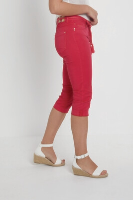 Para Mi broek: Grace Casual Cotton L20 Raspberry, 3/4 broek