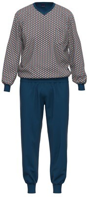 Ammann heren pyjama: Bordeau, Tot 6XL