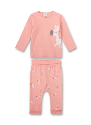 Sanetta pyjama baby meisjes: Giraf, 100% katoen