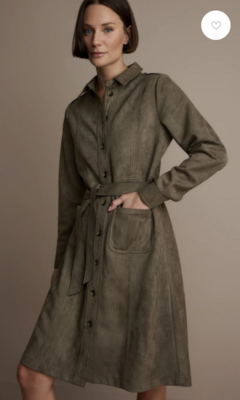 Summum kleed: Suede, kaki kleur