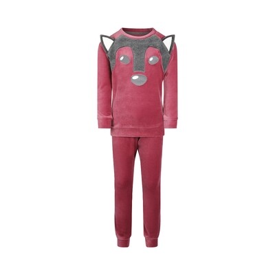 Charlie Choe Pyjama Meisjes: Velours, Cassis