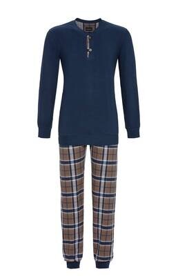 Ringella Heren Pyjama: Blauw, Interlock