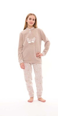 Gary meisjes pyjama: punto milano kwaliteit, super warm
