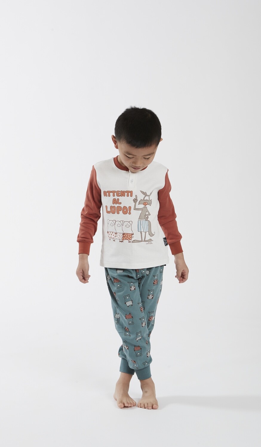 Happy People Pyjama jongens : Interlock, biggen motief