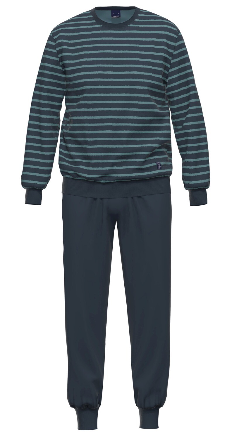 Ammann Heren pyjama: Badstof, tot 4XL