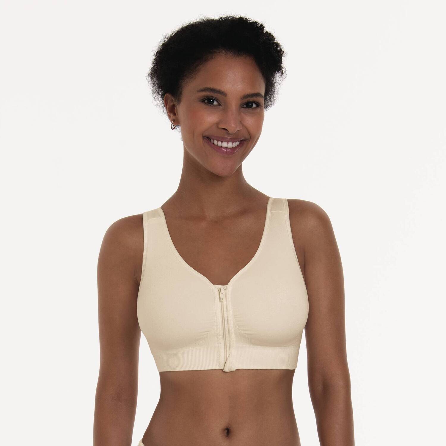 Anita BH top met voorsluiting, rits: Lynn, Crystal kleur
