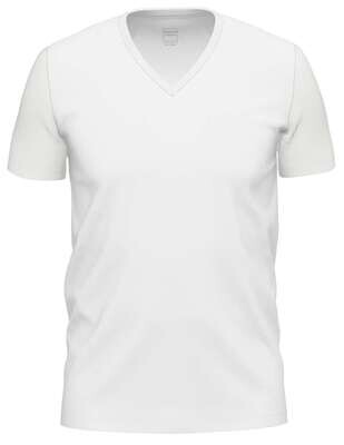 Ammann Heren onderhemd: Gots Shirt 1/2 mouw, V hals, Korte mouw, Wit / blauw / zwart of grijs