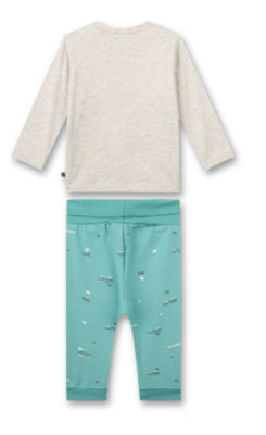 Sanetta Jongens pyjama: Trein motief, 100% katoen, vanaf 9 maanden
