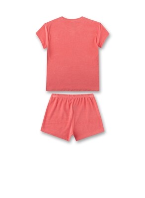 Sanetta Meisjes Pyjama: Badstof, korte mouw / short