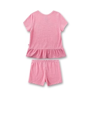 Sanetta Meisjes Pyjama: Badstof, korte mouw / short