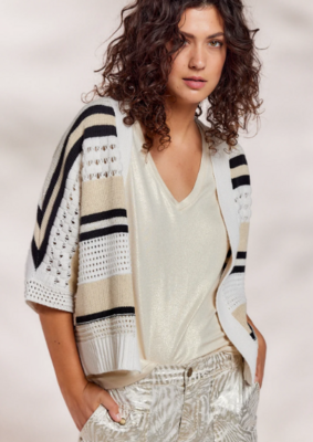 Summum Cargidan Grof gebreid: Ecru / beige tinten