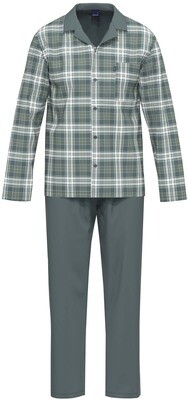 Ammann Heren Pyjama: Doorknoop, jersey stof