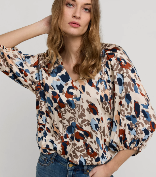 Summum bloes: Multicolor, korte mouw