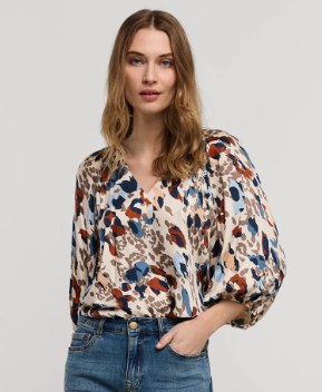 Summum bloes: Multicolor, korte mouw