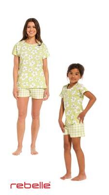 Rebelle by Pastunette Meisjes Pyjama: Korte mouw, short