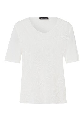 Frank Walder Shirt: Wit, korte mouw