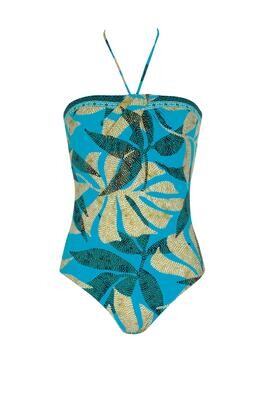 Sunflair Badpak: Strapless, turkoise