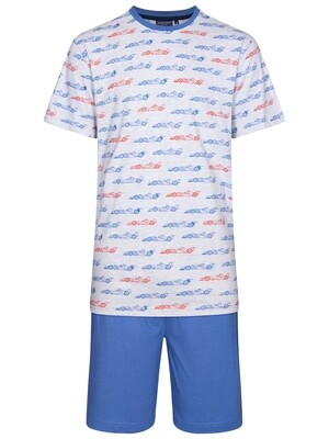 Pastunette jongens pyjama: racewagens motief